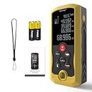 Laser Measure, farway 165 Feet Digital Laser Distance Meter with Bubble Level, M/in/Ft Unit Switching, Backlit LCD, Pythagorean Mode, Measure Distance, Area and Volume, Battery Included