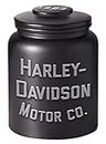 Harley-Davidson Motor Co. Cookie Jar, pot en céramique noir mat - 5,6 Qt.