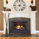 Duluth Forge Dual Fuel 26,000 BTU, T-Stat Control Ventless Natural Gas/Propane Fireplace in Black/White | 24 H x 29.1 W x 13.9 D in | Wayfair