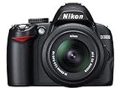 Nikon D3000 Digital SLR Camera with 18-55mm VR Lens Kit (10.2MP) 3 inch LCD (Renewed)