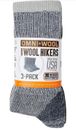 Paquete de 3 calcetines de soporte de arco absorbente OMNI-WOOL lana merino nuevos con etiquetas