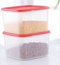 Tupperware Plastic Smart Lentils Storer Of 2.5 Litre Capacity Set Of 2 Pc - Clear