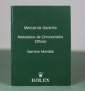 ROLEX - Booklet Manuel de Garantie Vert / Warranty Manual