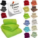 Egyptian Combed Cotton Towels Thick Super Soft Absorbent 600 GSM