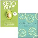 Keto Diet By Dr Josh Axe & The Balance Plan By Angelique Panagos 2 Books Collection Set
