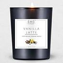 Em5 Vanilla Latte Scented Candles For Home Decor & Aromatherapy|Soothing Aroma Candle|60 Gm|Lasting Up To 20 Hours Burn Time|Smokeless & Non Toxic|Gift For Any Occasion, Wax
