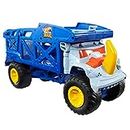 Hot Wheels Monster Trucks Rino Camión de Transporte de Coches de Juguete con Pista, Regalo para niños y niñas +3 años (Mattel HFB13)