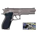 Gonher - Pistola delle Forze di Polizia a 8 Colpi, Colore Metallo (45/0) unisex