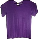 Women's Purple Tshirt Size Small Stretchy Spandex JOSTAR Tee