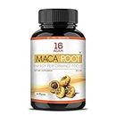 16 AGAIN Maca Root Extract Dietary Supplement 800mg for Energy, Focus & Performance, 90 Veg Capsules