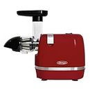 Omega H3000RED Juicer Cold Press 365 Slow Masticating Easy to Clean, Quiet Motor, High Juice Yield and Preserves Nutritional Value, Fruits, Vegetables and Leafy Greens, 150-Watt, Red