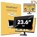 VistaProtect - Filtro de Privacidad y Filtro Anti Luz Azul Premium Privacy Screen filter, Protector de Pantalla para Ordenador & Monitor (23.6″ pulgadas)