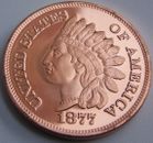 1 UNZE 999 KUPFER  - USA INDIAN HEAD / INDIANER 1877 / ONE CENT - KUPFERBARREN
