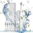 Clearance Best Electric Toothbrush for Adults 2024 - Soft Bristle Toothbrush for Deep Clean Rechargeable Toothbrush with 5 Modes 2-Min Smart Timer IPX7 Waterproof with 8 Brush Heads