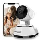 Conbre RoboXR 2MP Full HD Smart Wi-Fi CCTV Home Security Camera for Home and Office | 360° with Pan Tilt | Two Way Communication | Motion Alert | Night Vision | SD Card (Upto 128 GB)