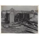 PORTSMOUTH A Burnt Down Sawmill - Original Press Photograph 1947