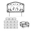 Valla de cama 16 piezas decoración limitador de cama valla decorativa valla de descuento diseño de hojas de metal