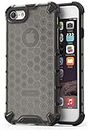 Glasgow Back Case Cover Compatible with Apple iPhone 8 (Honeycomb Pattern) - Black