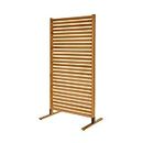 Enclo Privacy Screens EC18030 73.5in H x 36in W Tiaga Slatted Premium Wood Freestanding or Surface Mounted Privacy Screen Kit (1 Panel)