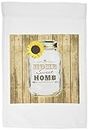 3dRose fl_128555_1 Country Rustic Mason Jar with Sunflower-Home Sweet Home Garden Flag, 12 by 18-Inch
