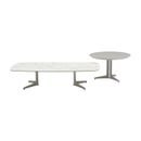 Orsino Coffee Table Set White and Taupe