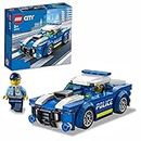 LEGO 60312 City Police Car Toy for Kids 5 plus Years Old with Officer Minifigure, Small Gift Idea, Adventures Series, Chase Vehicle Building Set