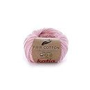 Cotton Colour 09 Pink Cotton Yarn, Organic Cotton, Katia (Knit and Crochet