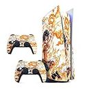 GADGETS WRAP Printed Vinyl Skin Sticker Decal for Sony PS5 Playstation 5 Disc Edition Console & 2 Controller (Skin Only, Console & Controller not Included.) - Anime Kill Multicolor