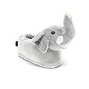 Happy Feet Slippers Gus the Gray Elephant Animal Slippers for Adults and Kids, Cozy and Comfortable, As Seen on Shark Tank (Large)
