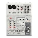 Yamaha AG06MK2 White 6-Channel Live Streaming Loopback Mixer/USB Interface with Steinberg Software Suite