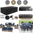 Waterproof Garden Patio Outdoor Furniture Sofa Couch Chair Table Cover Black