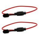 2X 14AWG Car Wire Automotive Sector Fuse Blade Holder Port1142