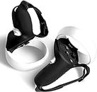 LEQTRONIQ Design Cover for Oculus Quest 2 Controller Grips, Silicone Anti-Throw Grips Cover with Adjustable Knuckle Straps, Protector for Meta/Oculus Quest 2 Accessories [video game]