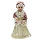 17.7 Inch Mrs. Claus Figurines Standing Mrs. Claus Christmas Figurine Figure Decoration Animated Santas Plush with Gift Bag for Christmas Window Display Scene Home Desktop Decor