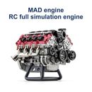 V8 Engine Metal Model Building Kits Internal Combustion DIY Hobby For Adults
