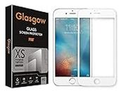 Glasgow Premium Edge to Edge Tempered Glass Screen Protector for Apple iPhone 6S Plus [flexible] [Gorilla] Bubble Free Installation [Screatch proof] [Guard] - White