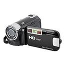 Handheld-Video-Camcorder, 1080P 16 MP DV-Kamera, 2,7-Zoll-TFT-drehbarer Bildschirm, 16-Fach Vlogging-Video für Kinder, Digitalzoom mit USB-Kabel, Schwarzer -DV-Player (Schwarz)