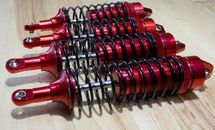 Traxxas SLASH Aluminum BIG BORE Front and Rear Adjustable Shock 4X4 2WD 4WD RED