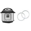 Instant Pot Duo 7-in-1 Electric Pressure Cooker 8 Quart and Instant Pot Sealing Ring 8-Qt 2-Pack