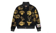 Chaqueta de Lana OVO x NBA Jeff Hamilton Team Icons Drake Totalmente Nueva con Bolso. Side XL
