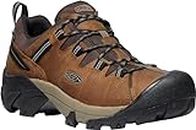 KEEN Men's Targhee 2 Low Height Waterproof Hiking Shoes, Bison/Brindle, 10.5 Wide