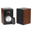 Vanatoo Cherry Transparent One Encore Plus Near Field Studio Monitor Speakers Pair for TV, PC, Gaming. Powered Speakers for Desktop and Room. AUX, USB, Bluetooth, Toslink Optical, Coax, Remote.