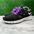 Zapatillas deportivas para mujer Nike Free Run 2 negras púrpura
