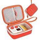 PW TOOLS Case for Player & Cards, Music Player Speaker Travel Bags Audio Card Storage Pouches for, Orange