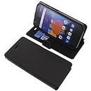 foto-kontor Tasche kompatibel mit Alcatel One Touch Pixi 4 5.0 3G Book Style schwarz Schutz Hülle Buch