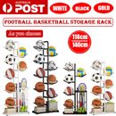 Football Basketball Storage Rack Ball Sport Equipment Organizer Display Stand