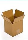 K K Industrial: Corrugated Square Box Packaging Material for Amazon (4 x 4 x 4 Inches, White) - Pack of 25 Boxes