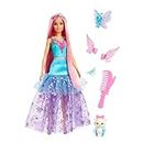 Barbie Doll with 2 Fantasy Pets & Dress, Malibu” Doll from A Touch of Magic, 7-inch Long Hair