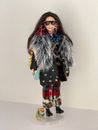 Barbie doll in PUNK ROCK goth handmade clothes custom accessories unique gift (u