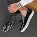 Zapatos De Hombre Loafers Men's Tassel Slip-On Comfortable Men Leather Shoes Casual Shoes Fashion